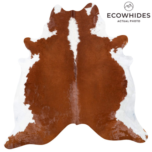 Brazilian Hereford Cowhide Rug Size 6'11" L x 6'7" W 8390
