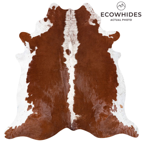 Brazilian Hereford Cowhide Rug Size 7'1" L x 6'11" W 8399