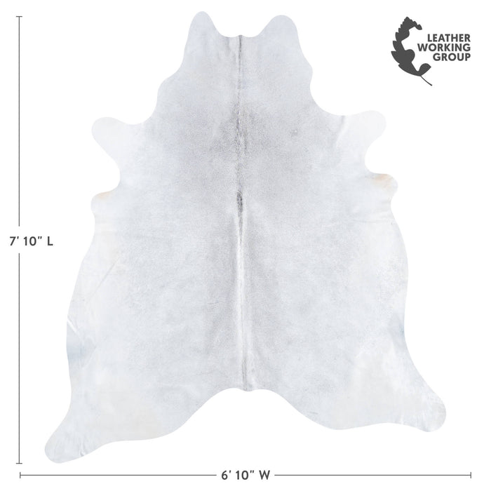 Brazilian Grey Cowhide Rug Size 7'10" L x 6'10" W 8464