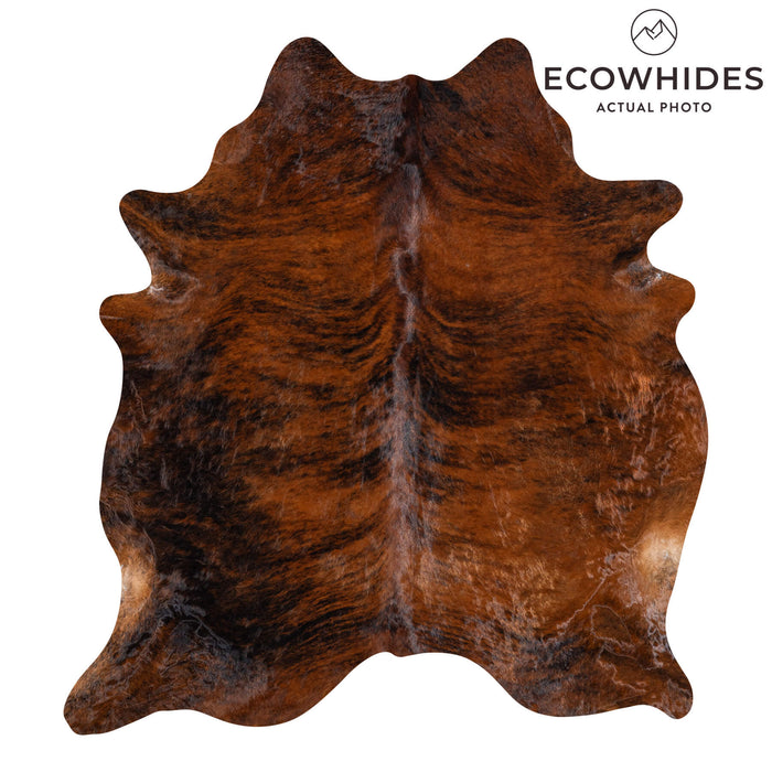 Brazilian Brindle Cowhide Rug Size 7'5" L x 6'7" W 8475