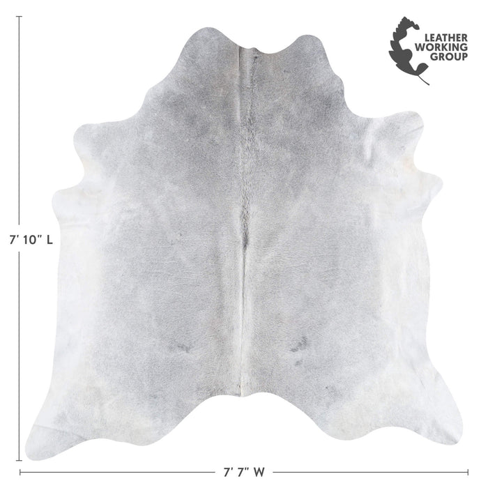 Brazilian Grey Cowhide Rug Size 7'10" L x 7'7" W 8481