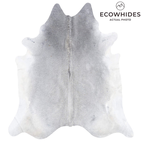 Brazilian Grey Cowhide Rug Size 8'1" L x 7'3" W 8485