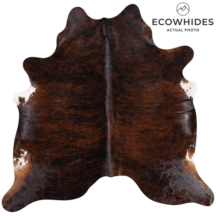 Brazilian Brindle Cowhide Rug Size 6'7" L x 6'6" W 8489