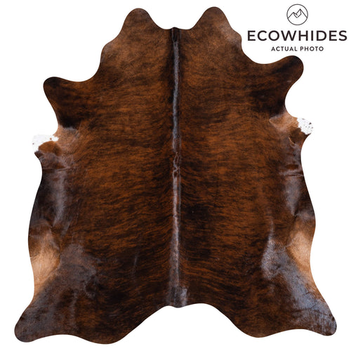 Brazilian Brindle Cowhide Rug Size 6'9" L x 6'3" W 8493