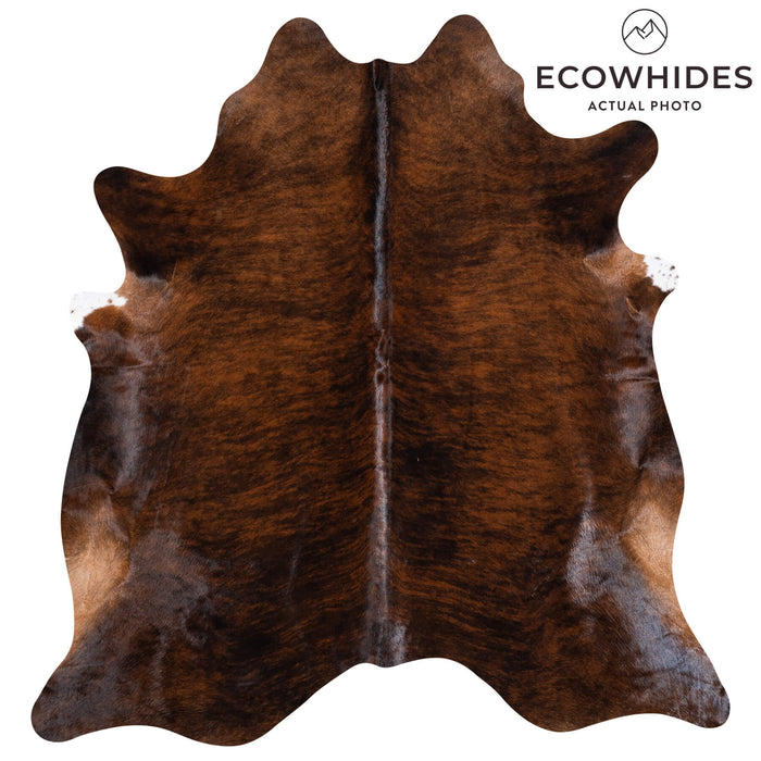 Brazilian Brindle Cowhide Rug Size 6'9" L x 6'3" W 8493
