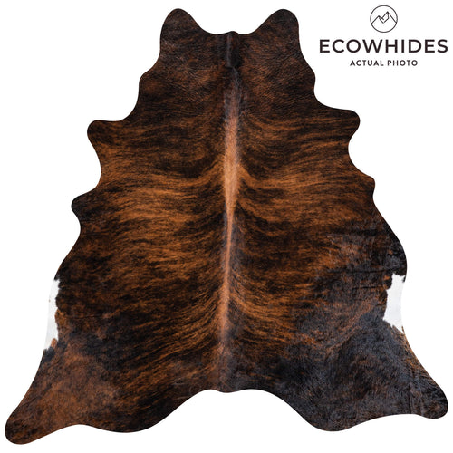 Brazilian Brindle Cowhide Rug Size 6'7" L x 6'6" W 8497