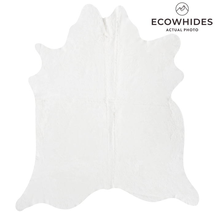 Brazilian White Cowhide Rug Size 7'10" L x 7'1" W 8501