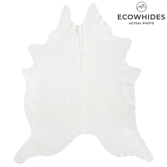 Brazilian White Cowhide Rug Size 8'10" L x 7'8" W 8505