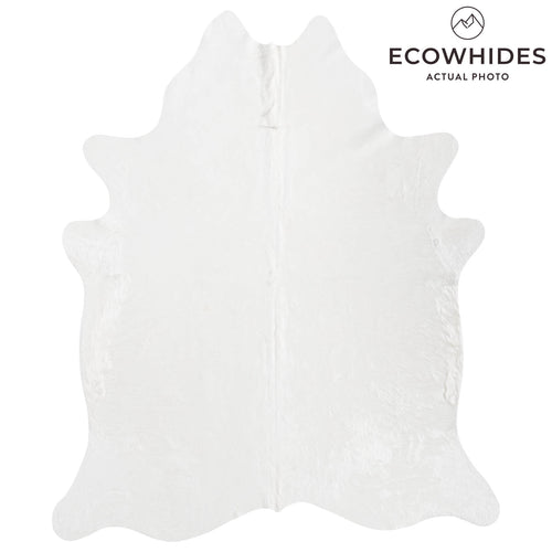 Brazilian White Cowhide Rug Size 7'2" L x 6'0" W 8506