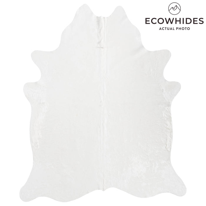 Brazilian White Cowhide Rug Size 7'2" L x 6'0" W 8506