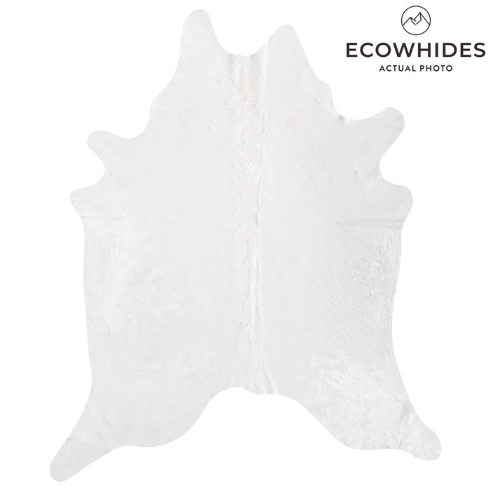 Brazilian White Cowhide Rug Size 7'11" L x 6'7" W 8507