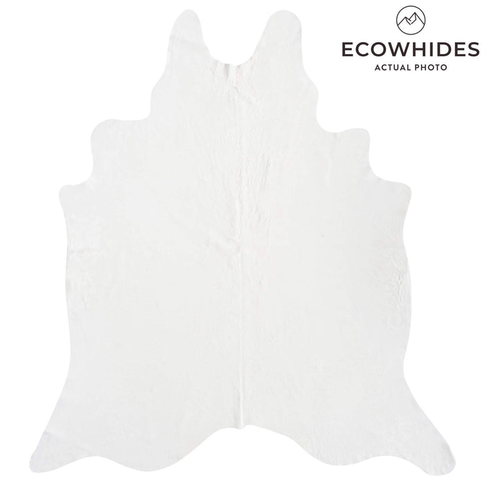 Brazilian White Cowhide Rug Size 8'1" L x 7'1" W 8508