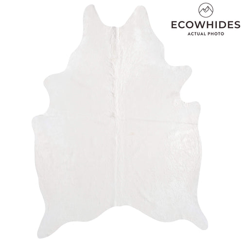 Brazilian White Cowhide Rug Size 7'10" L x 5'9" W 8510