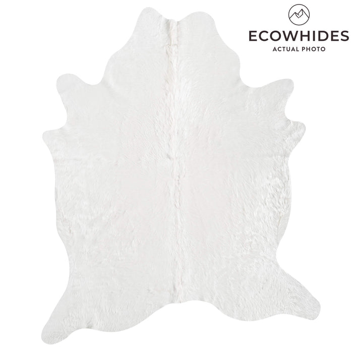 Brazilian White Cowhide Rug Size 7'3" L x 5'11" W 8512