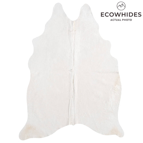 Brazilian White Cowhide Rug Size 7'5" L x 5'9" W 8513