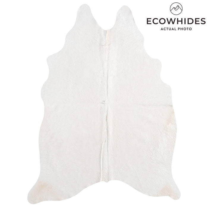 Brazilian White Cowhide Rug Size 7'5" L x 5'9" W 8513
