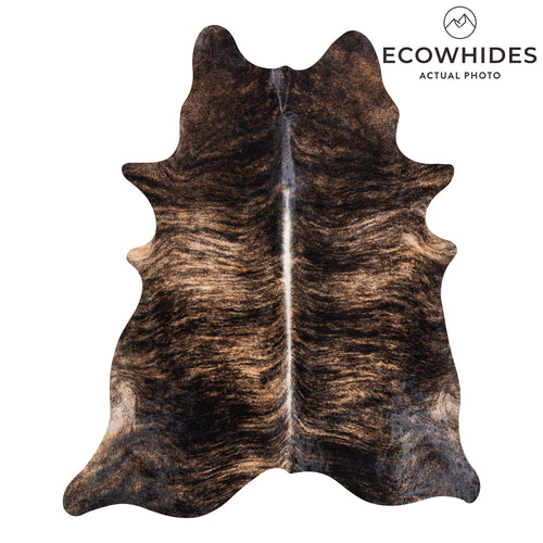 Brazilian Brindle Cowhide Rug Size 7'8" L x 6'5" W 8524