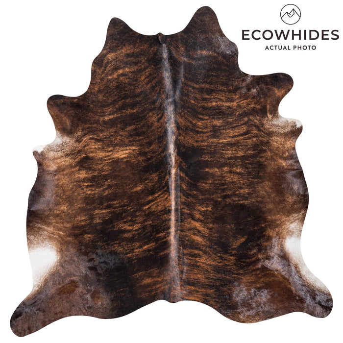 Brazilian Brindle Cowhide Rug Size 7'0" L x 6'11" W 8531