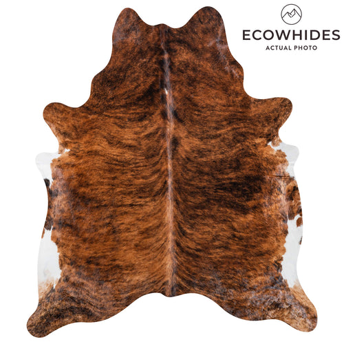 Brazilian Brindle Cowhide Rug Size 6'9" L x 5'11" W 8546