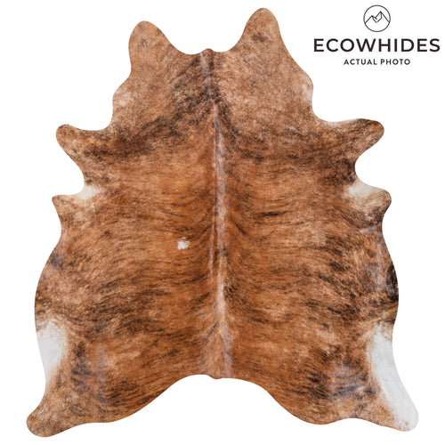 Brazilian Brindle Cowhide Rug Size 6'11" L x 6'4" W 8553