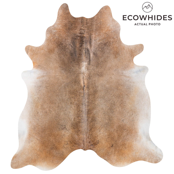 Brazilian Grey Palomino Cowhide Rug Size 7'7" L x 6'10" W 8558
