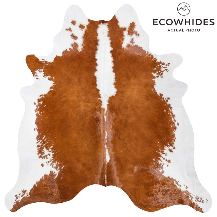 Brazilian Hereford Cowhide Rug Size 7'4" L x 7'2" W 8578