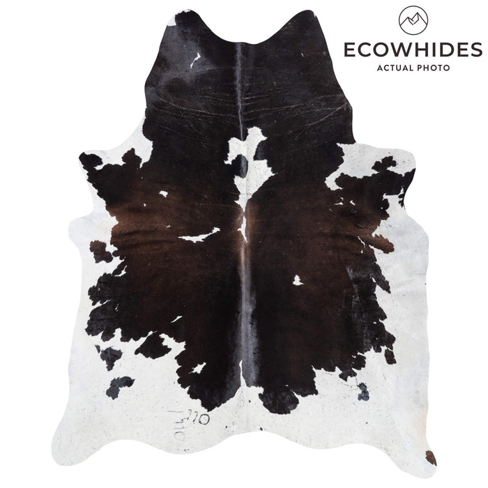 Brazilian Black and White Cowhide Rug Size 7'8" L x 6'4" W 8583