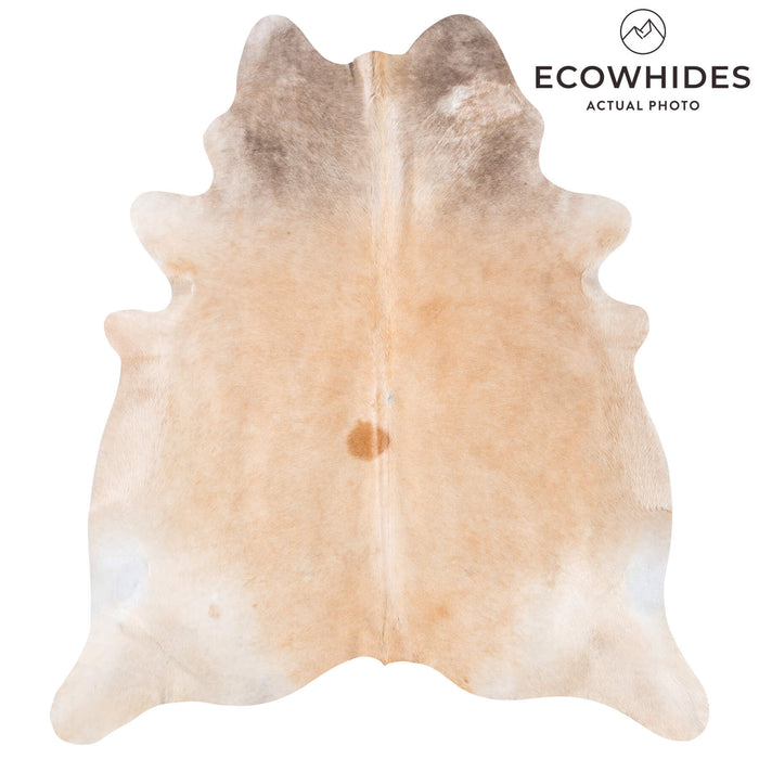 Brazilian Beige Cowhide Rug Size 7'7" L x 6'9" W 8584