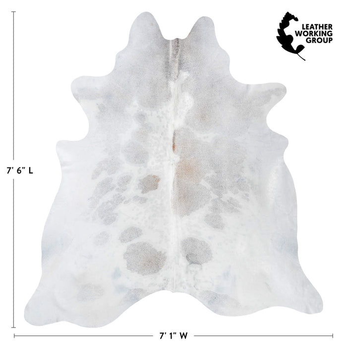 Brazilian Grey Cowhide Rug Size 7'6" L x 7'1" W 8586