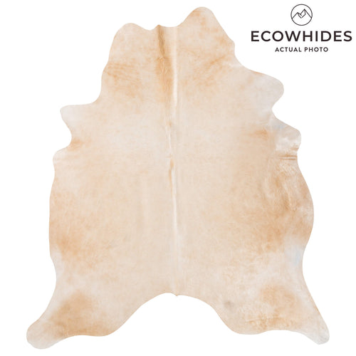 Brazilian Beige Cowhide Rug Size 8'0" L x 7'1" W 8593