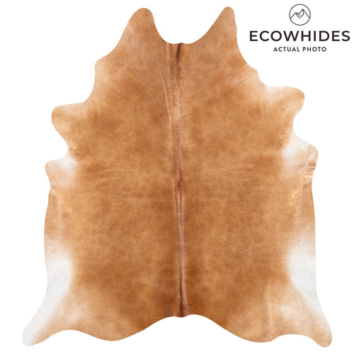 Brazilian Brown Cowhide Rug Size 7'11" L x 6'11" W 8605