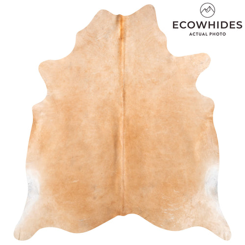 Brazilian Beige Cowhide Rug Size 7'5" L x 6'9" W 8614