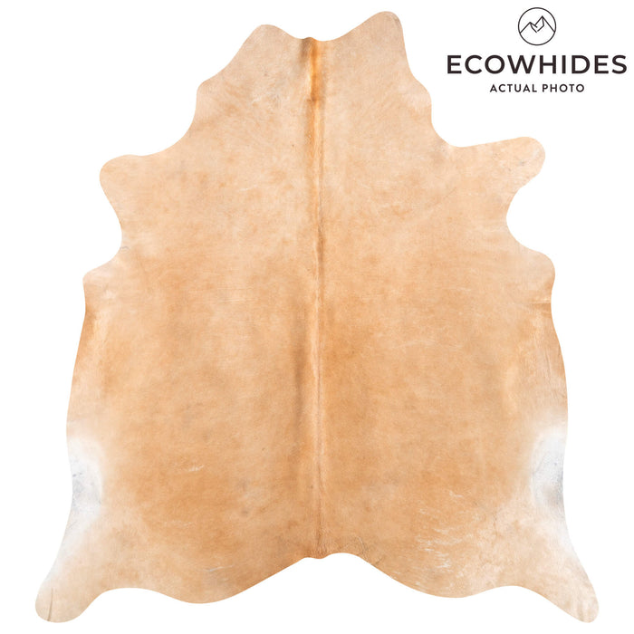 Brazilian Beige Cowhide Rug Size 7'5" L x 6'9" W 8614