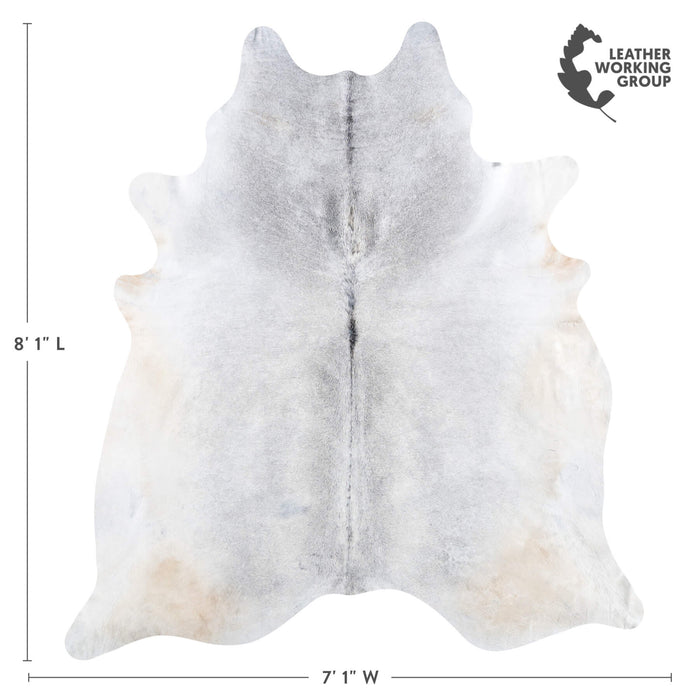 Brazilian Grey Cowhide Rug Size 8'1" L x 7'1" W 8625