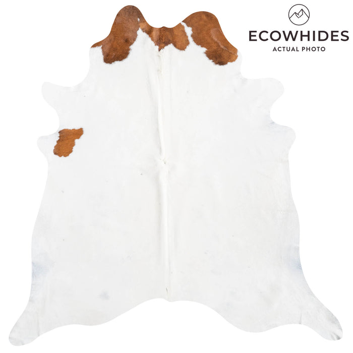 Brazilian Brown and White Cowhide Rug Size 7'10" L x 7'6" W 8632