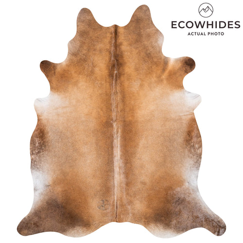Brazilian Mahogany Cowhide Rug Size 7'7" L x 6'10" W 8644
