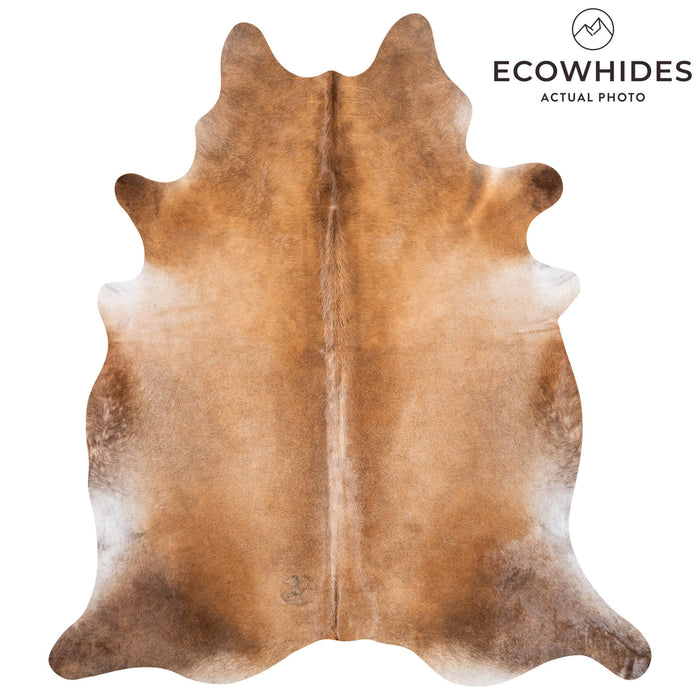 Brazilian Mahogany Cowhide Rug Size 7'7" L x 6'10" W 8644