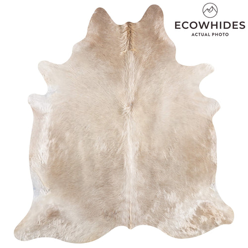 Brazilian Champagne Cowhide Rug Size 7'6" L x 6'9" W 8693