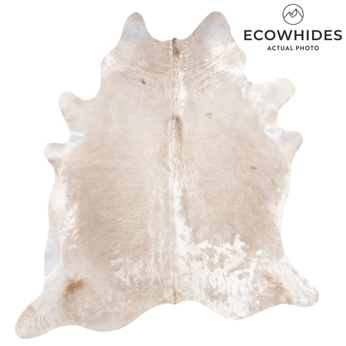 Brazilian Champagne Cowhide Rug Size 7'9" L x 7'0" W 8695