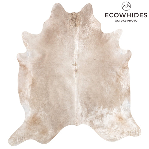 Brazilian Champagne Cowhide Rug Size 8'8" L x 7'11" W 8698