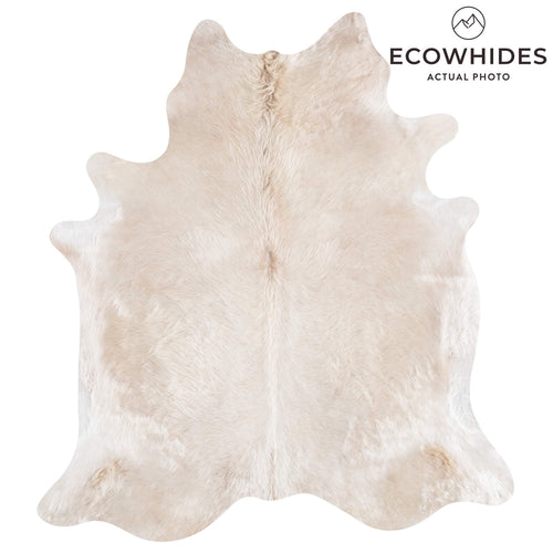 Brazilian Champagne Cowhide Rug Size 7'3" L x 6'6" W 8699