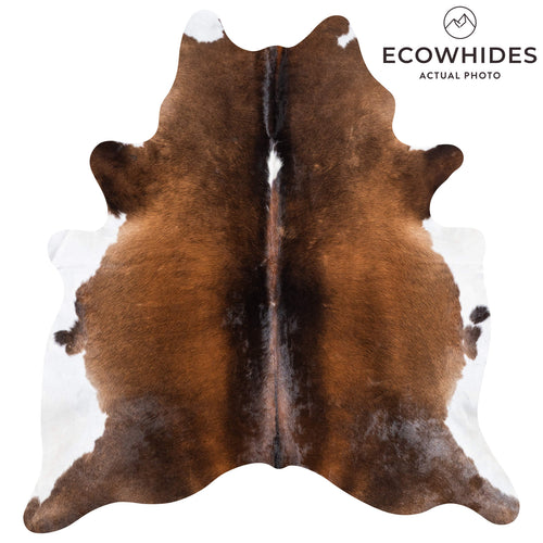 Brazilian Mahogany Cowhide Rug Size 7'1" L x 6'9" W 8750