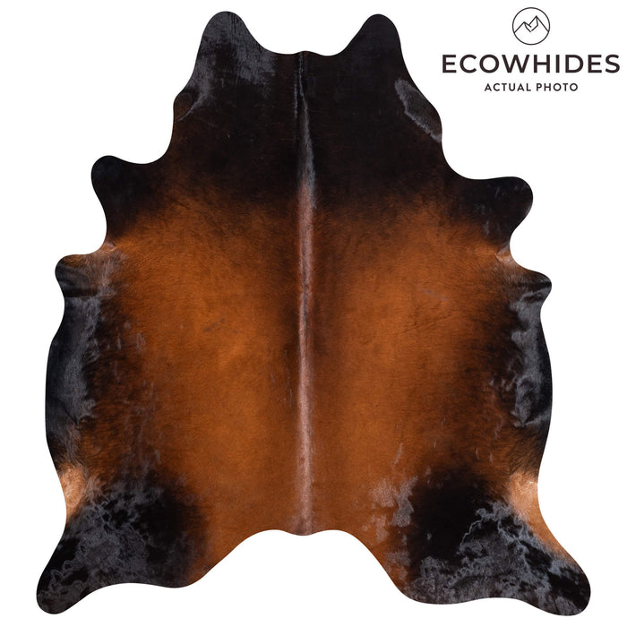 Brazilian Mahogany Cowhide Rug Size 6'11" L x 6'4" W 8753