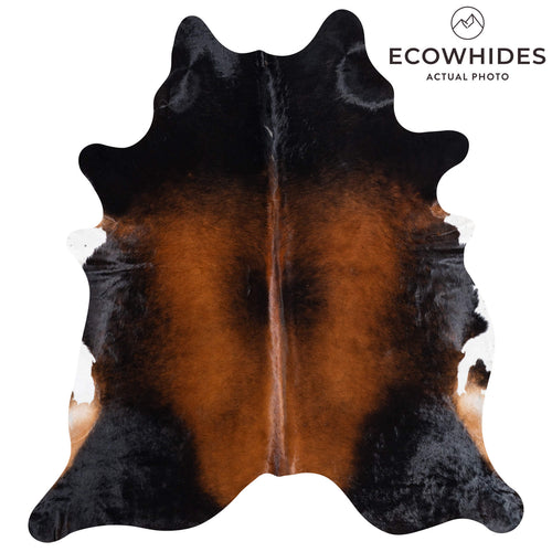Brazilian Mahogany Cowhide Rug Size 7'4" L x 6'10" W 8756