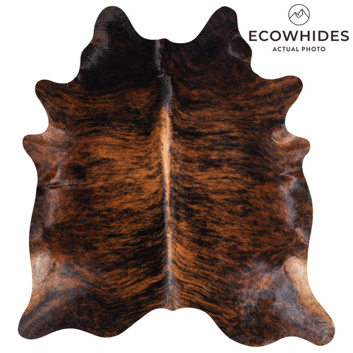 Brazilian Brindle Cowhide Rug Size 6'9" L x 6'4" W 8790