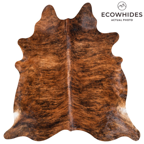 Brazilian Brindle Cowhide Rug Size 7'5" L x 7'1" W 8802