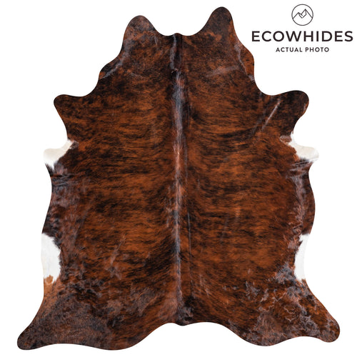 Brazilian Brindle Cowhide Rug Size 7'3" L x 6'9" W 8807