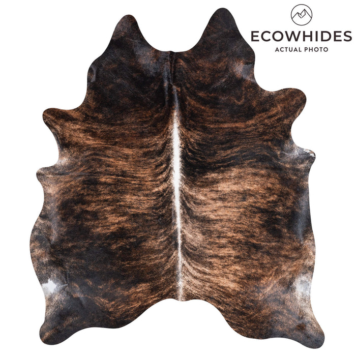 Brazilian Brindle Cowhide Rug Size 7'1" L x 6'0" W 8808