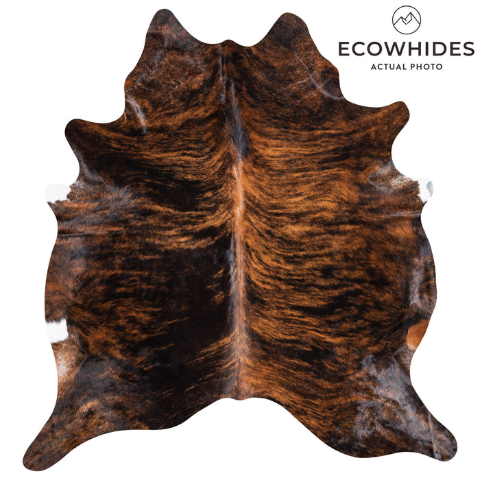 Brazilian Brindle Cowhide Rug Size 7'7" L x 7'2" W 8818