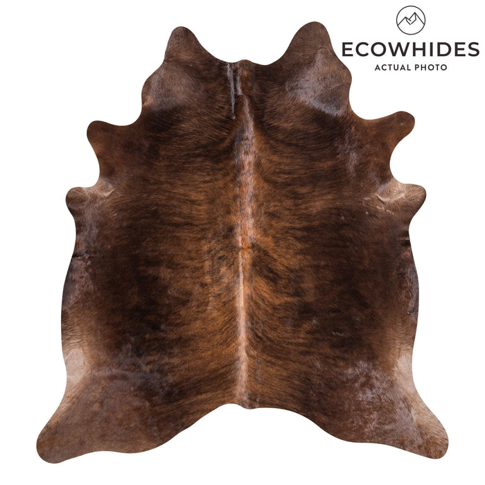 Brazilian Brindle Cowhide Rug Size 7'6" L x 6'11" W 8819